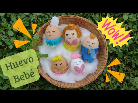 Guía: Cómo hacer huevos decorados de bebé