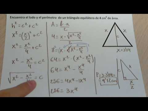Calcula la superficie de un triángulo equilátero fácilmente