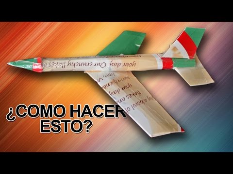 ¡Aprende a hacer un avión reciclado que vuele!