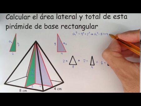 Cómo calcular el área de una pirámide de base rectangular: fórmulas y ...