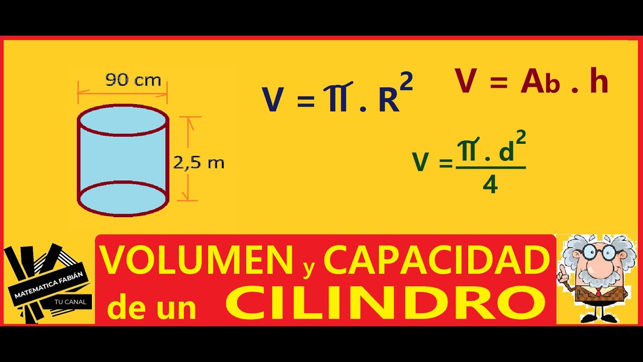 como calcular litros de un cilindro