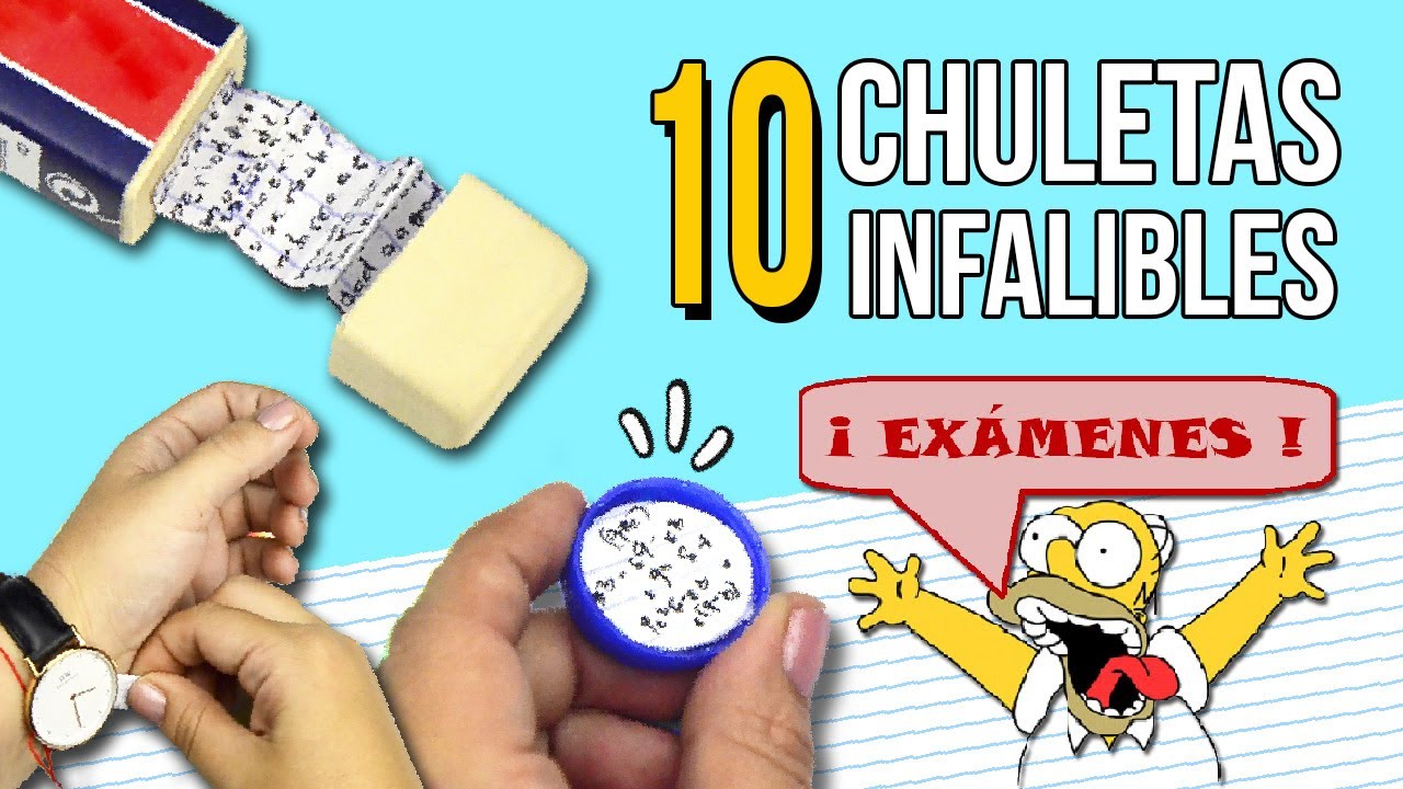 como hacer chuletas para examenes sin que te pillen