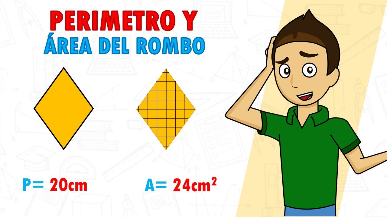como hallar el area de un rombo