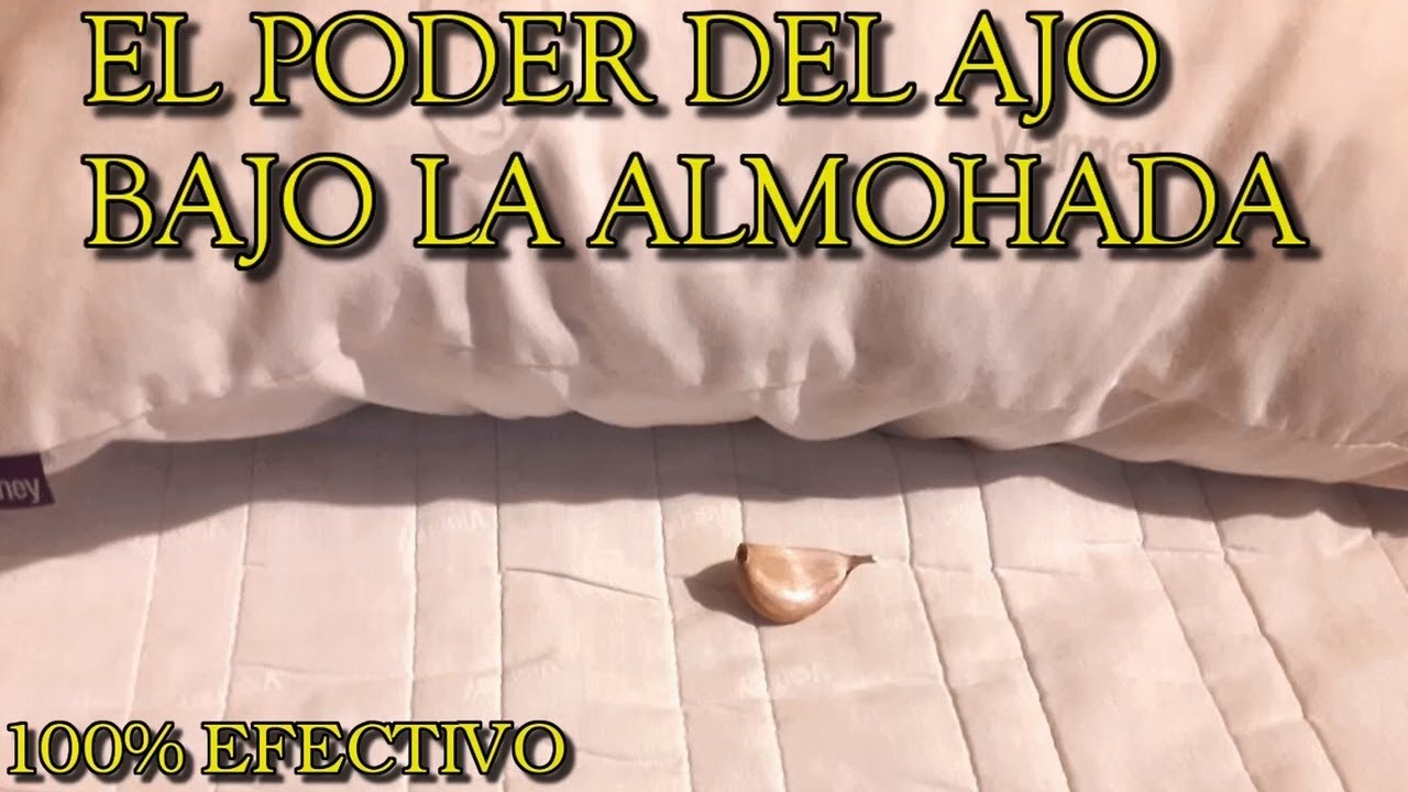 como poner el ajo debajo de la almohada