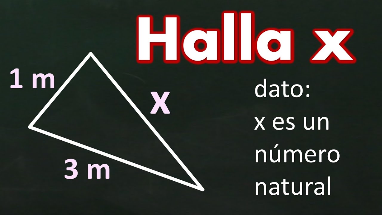 como saber el lado de un triangulo