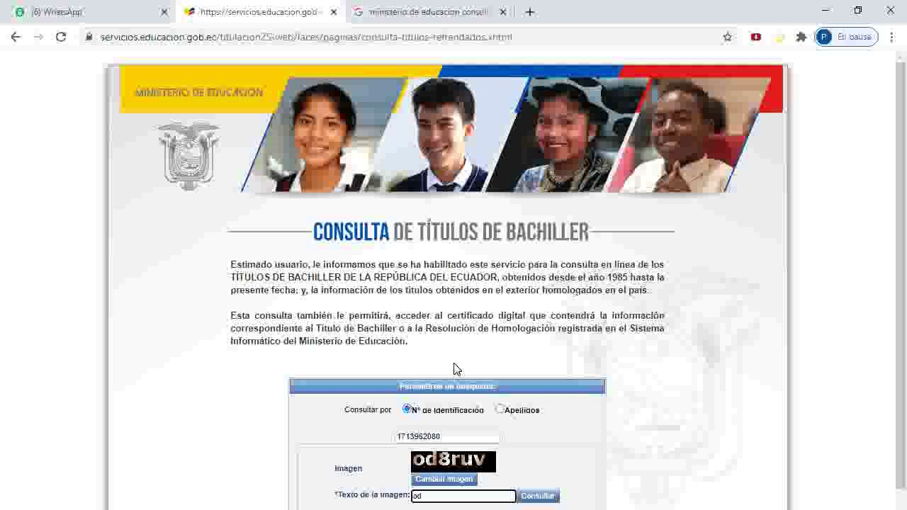 como saber si una persona tiene el graduado escolar