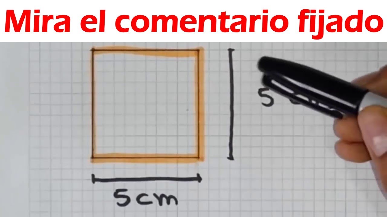 como sacar la base de un cuadrado