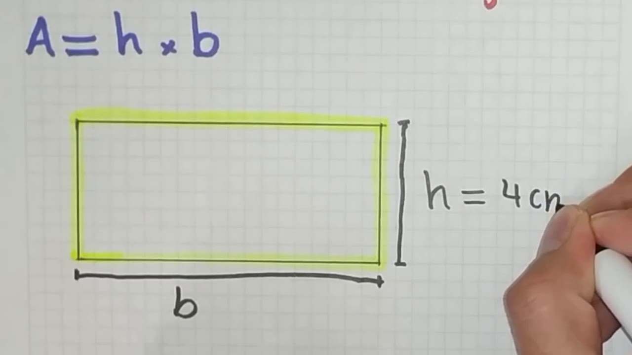 como calcular el area de un rectangulo en cm2