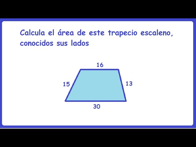 como calcular el area de un trapecio irregular