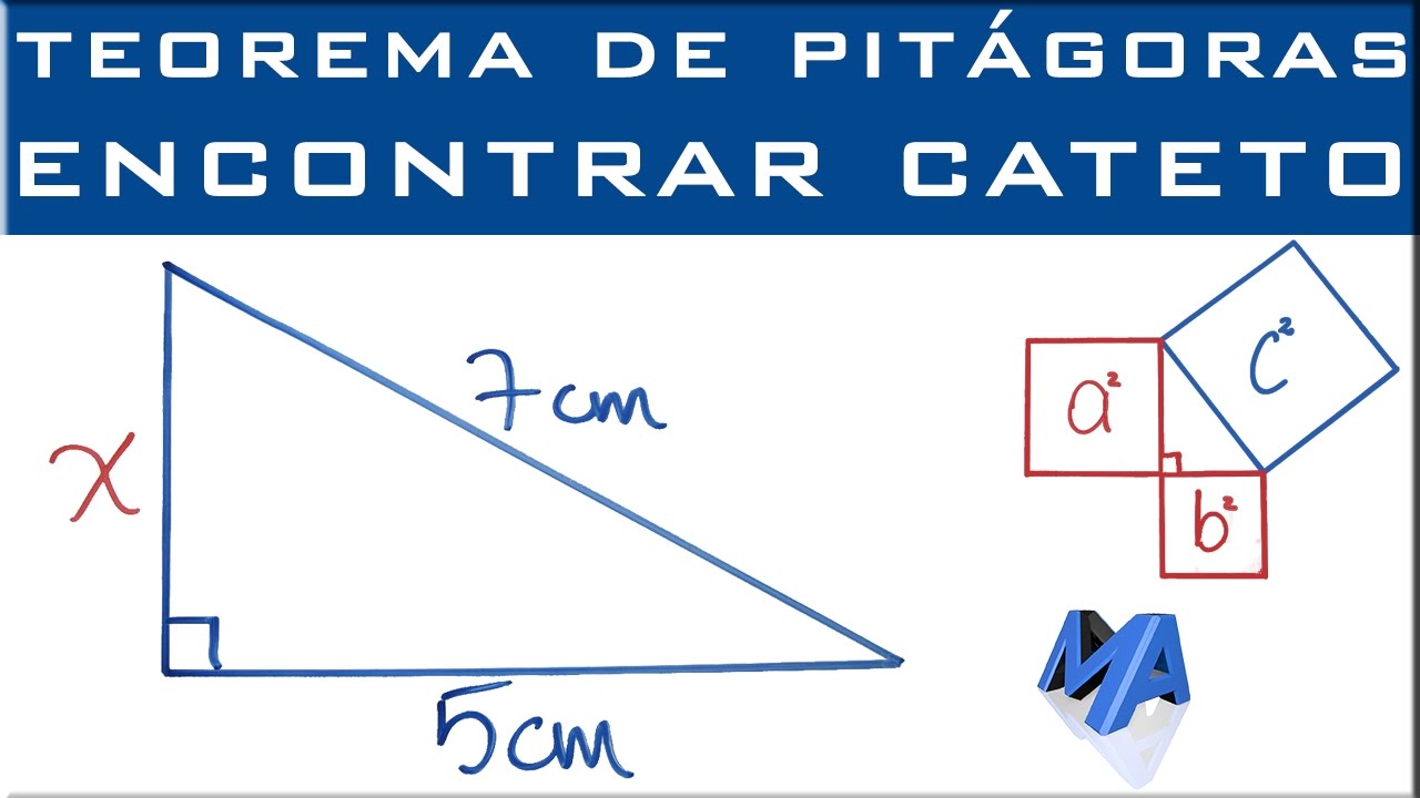 como calcular el cateto de un triangulo rectangulo