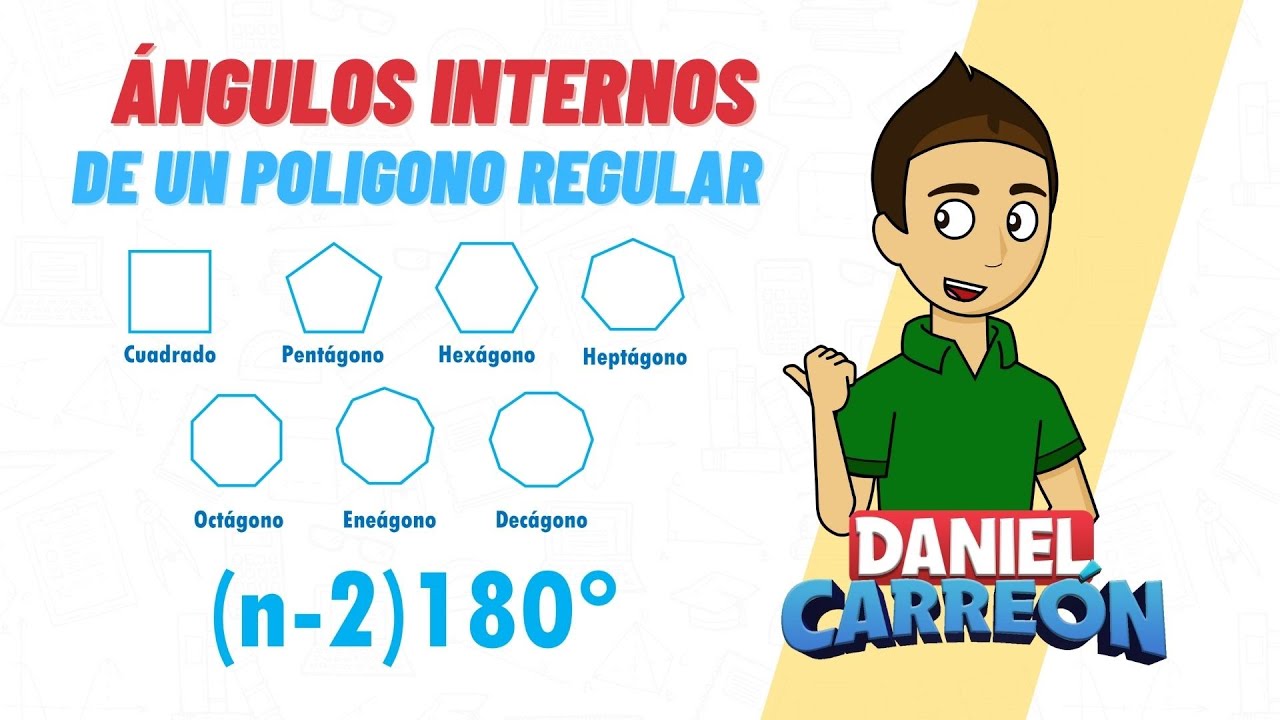 como calcular los angulos internos de un poligono
