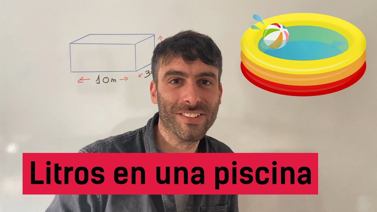 como calcular los litros de una piscina rectangular