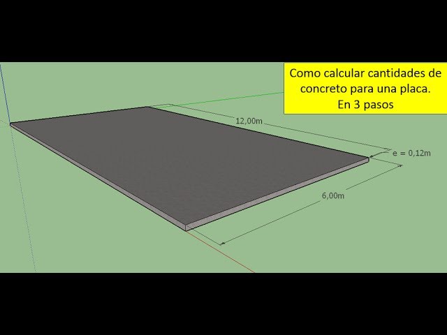 como cubicar un piso de concreto