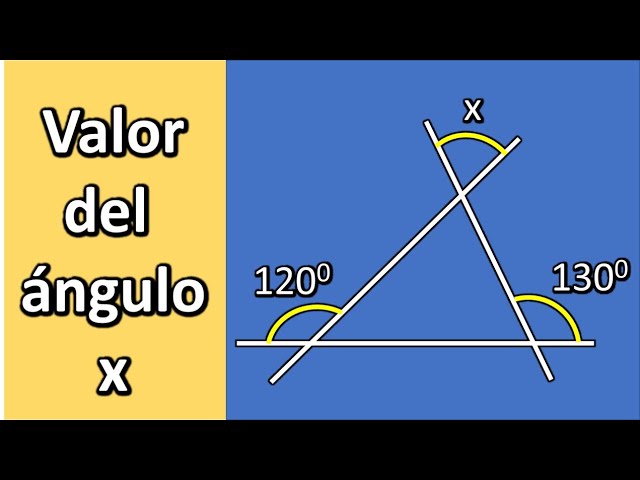 como encontrar el valor de los angulos