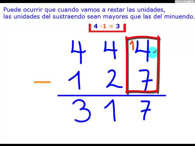 como ensenar a restar a un nino de 6 anos