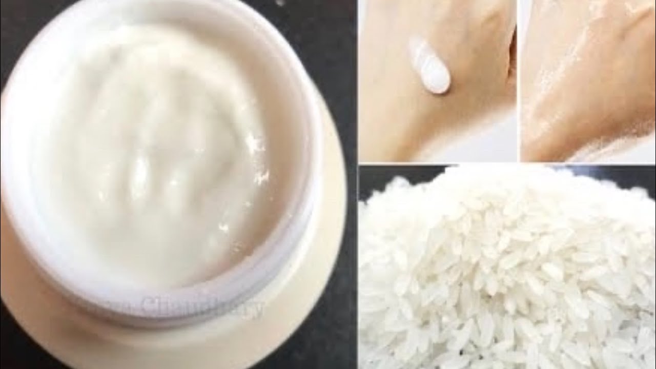 como hacer crema de arroz para la cara