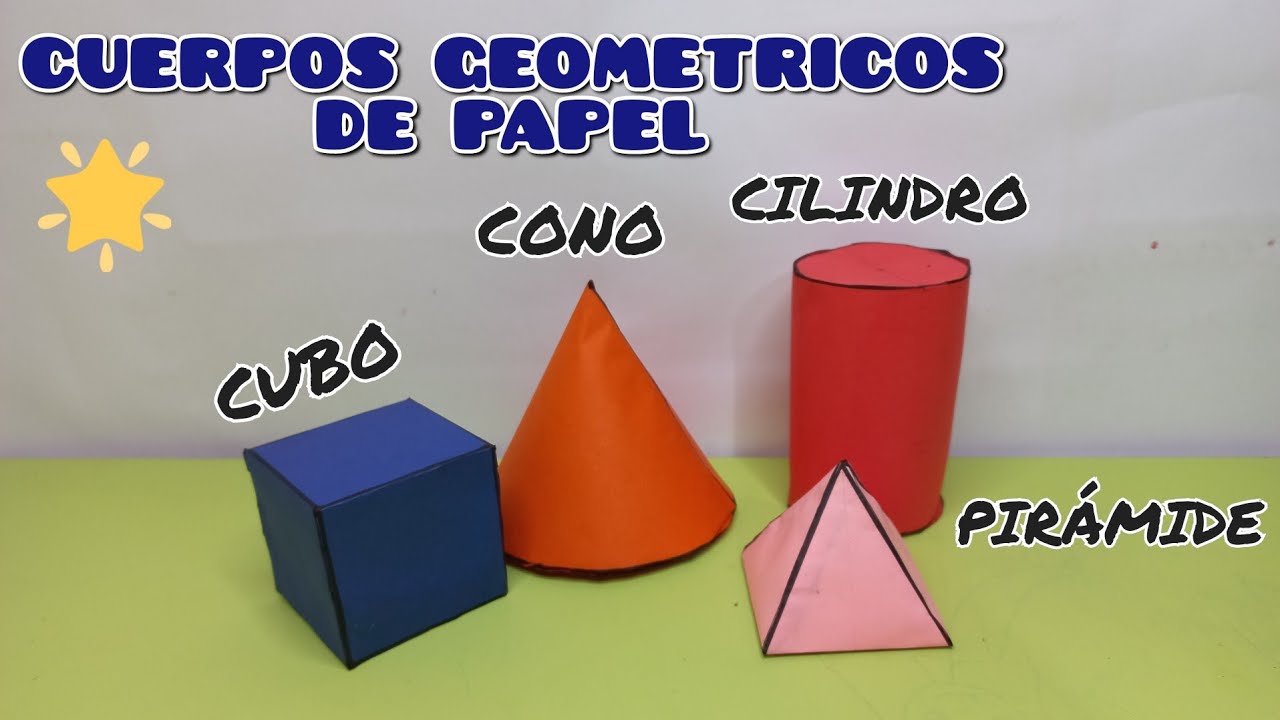 como hacer figuras geometricas en 3d en cartulina