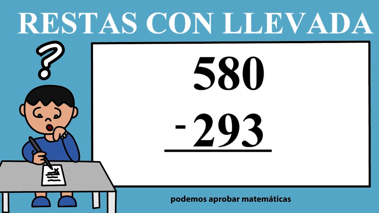 como hacer restas de 3 cifras