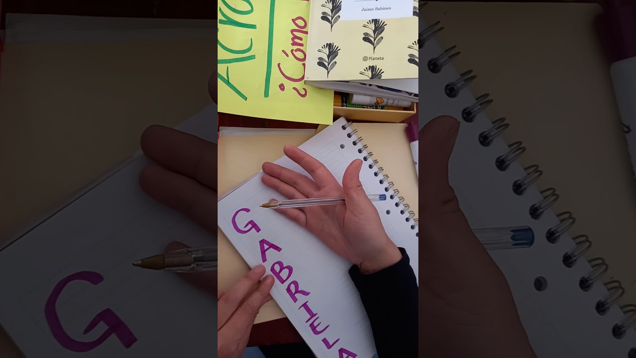 como hacer un acrostico con mi nombre