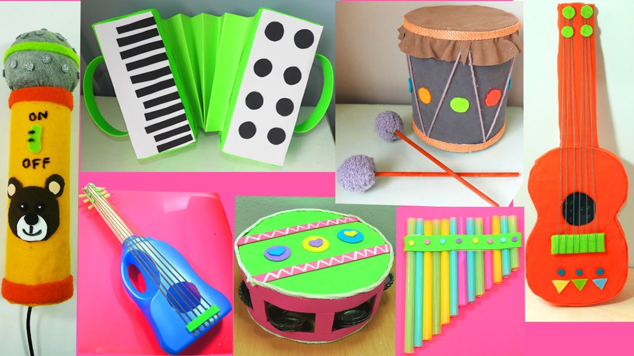 como hacer un instrumento con material reciclado