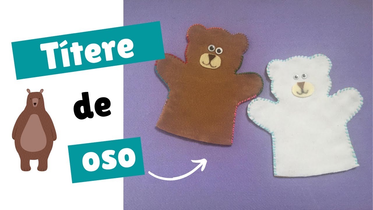 como hacer un titere de oso