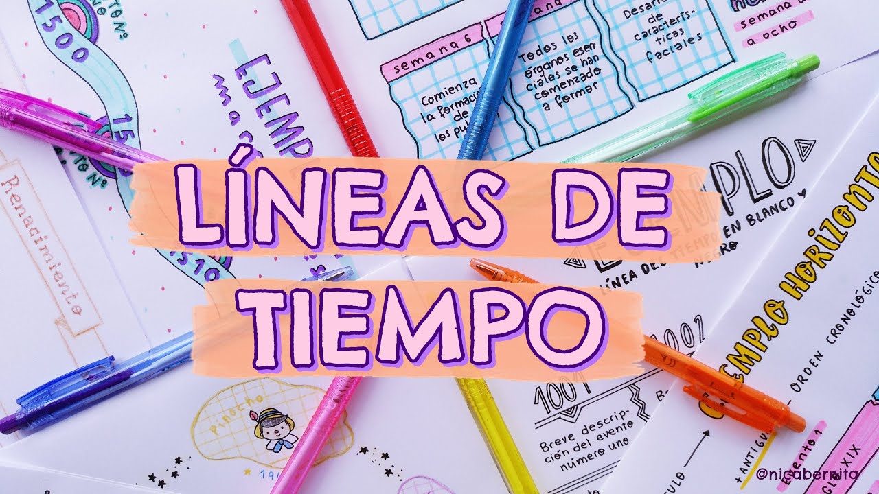 como hacer una linea del tiempo creativa