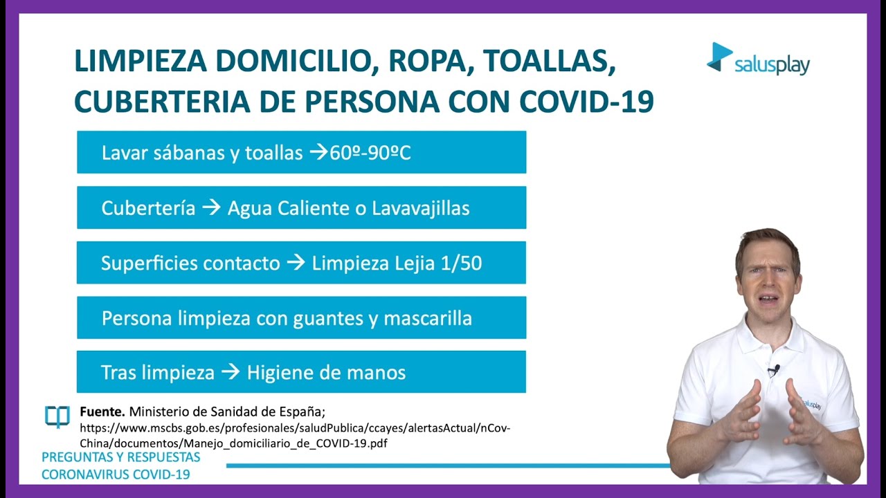 como lavar la ropa de una persona con covid