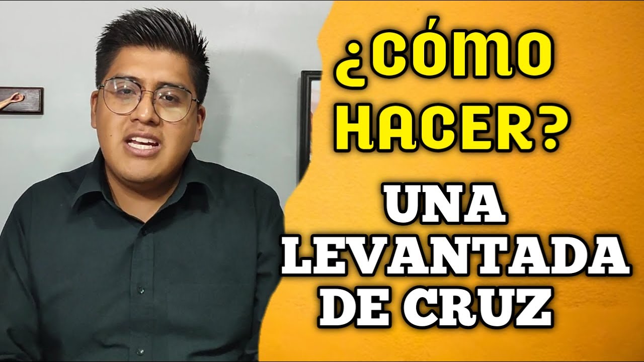 como levantar la cruz de un difunto