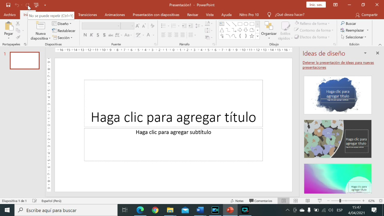 como poner barra de herramientas en powerpoint