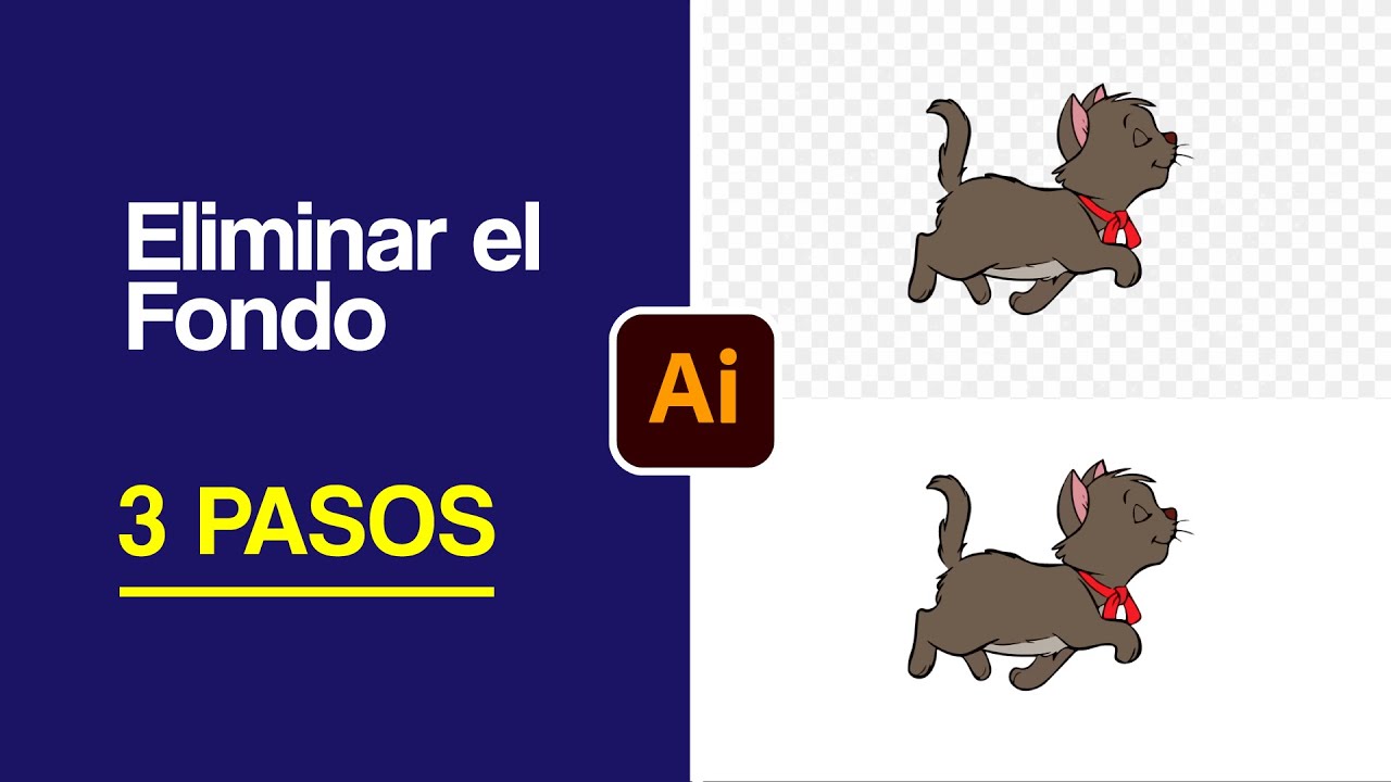 como quitar el color de fondo en illustrator