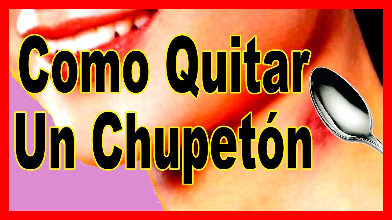 como quitar un chupeton con una cuchara