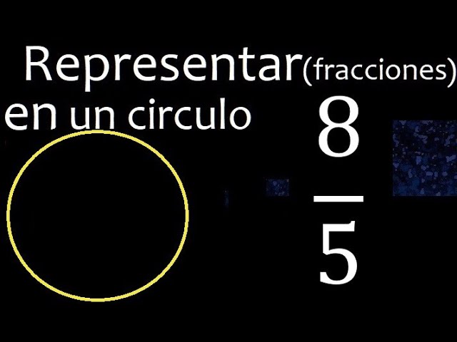 como represento 8 5 en una figura