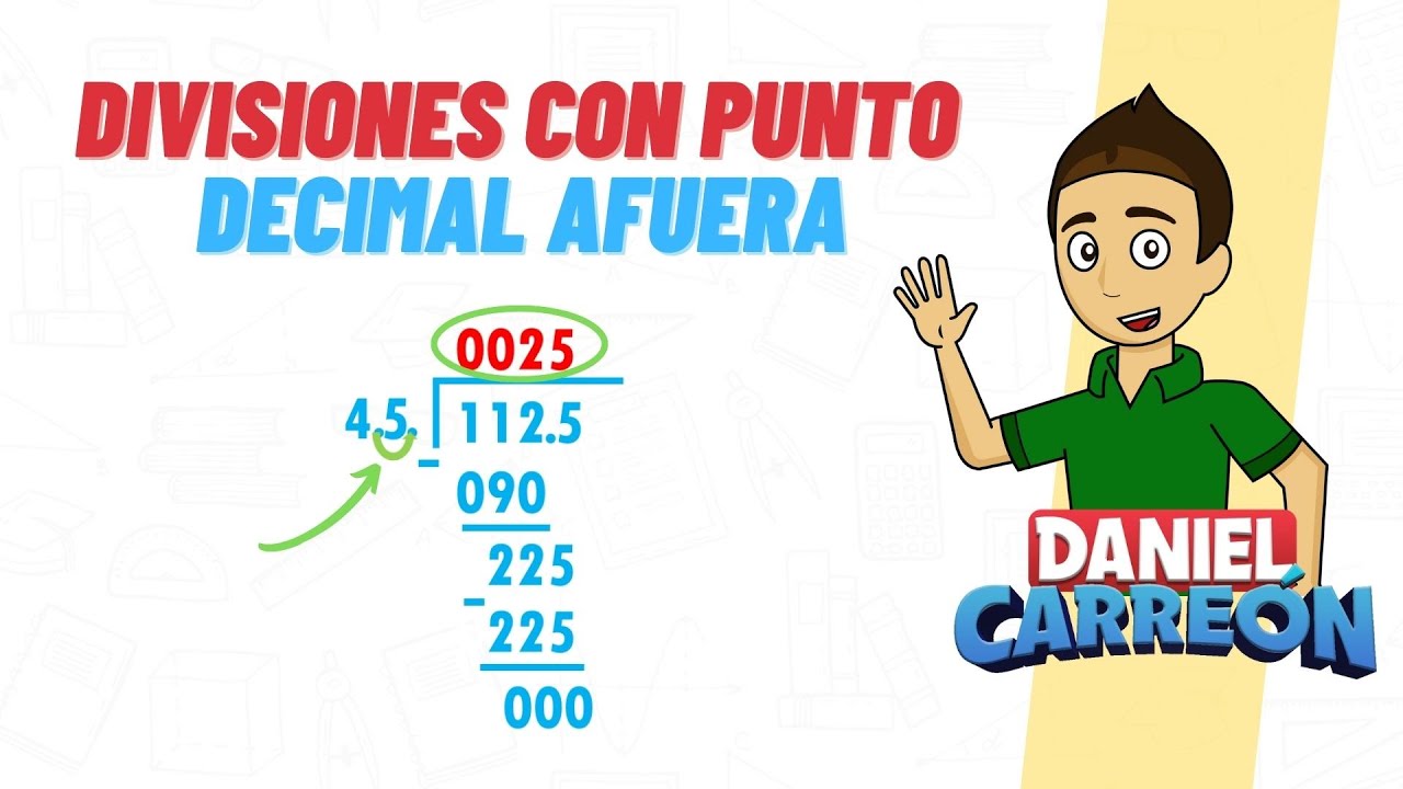como resolver divisiones con punto decimal adentro y afuera
