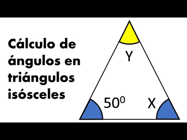 como sacar el angulo de un triangulo isosceles