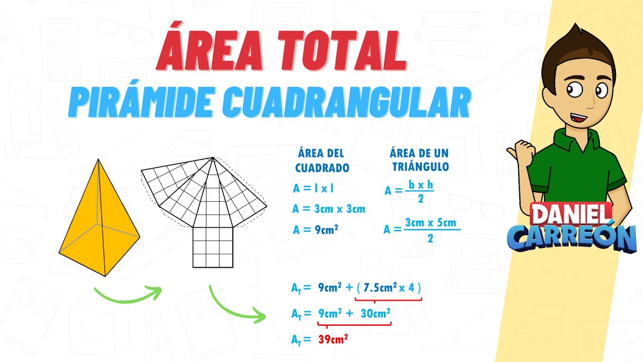 como sacar el area de la base de una piramide