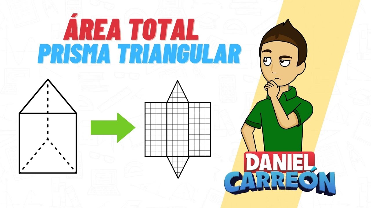 como sacar el area de un prisma triangular