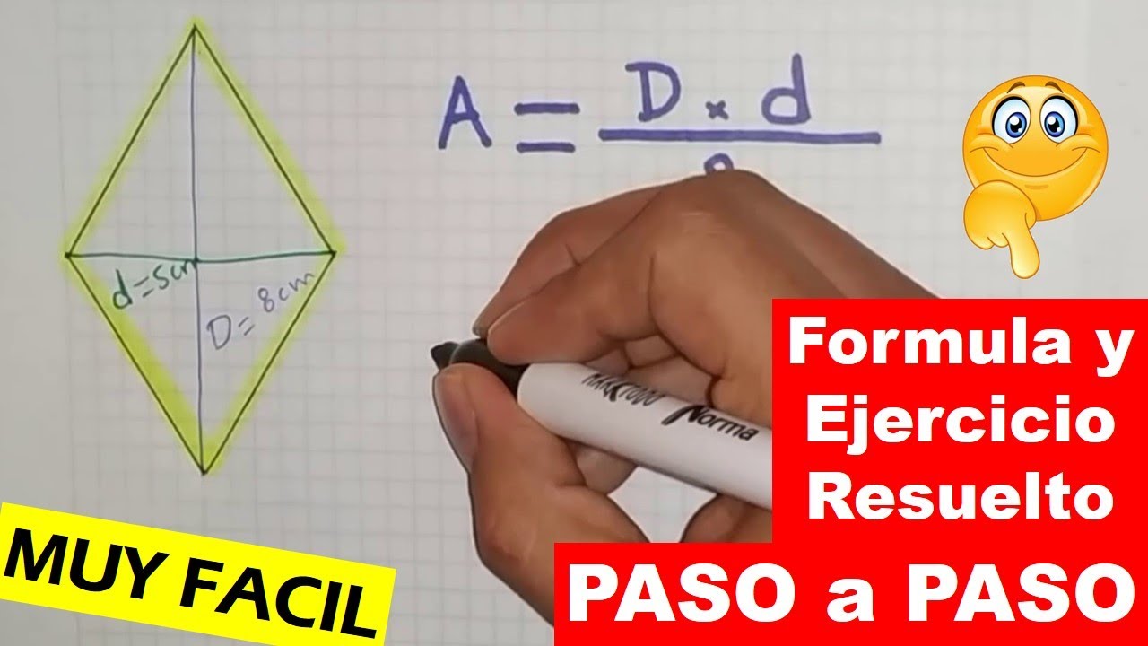 como sacar el area de un rombo