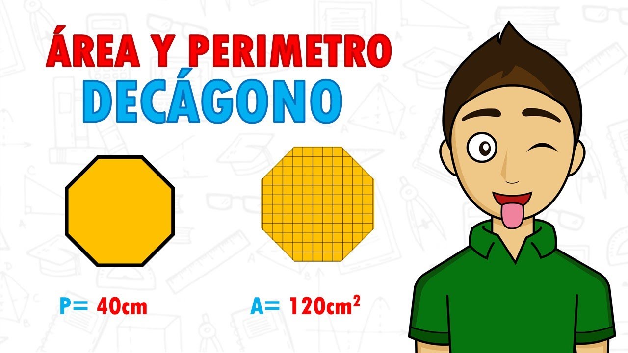 como sacar el area del decagono