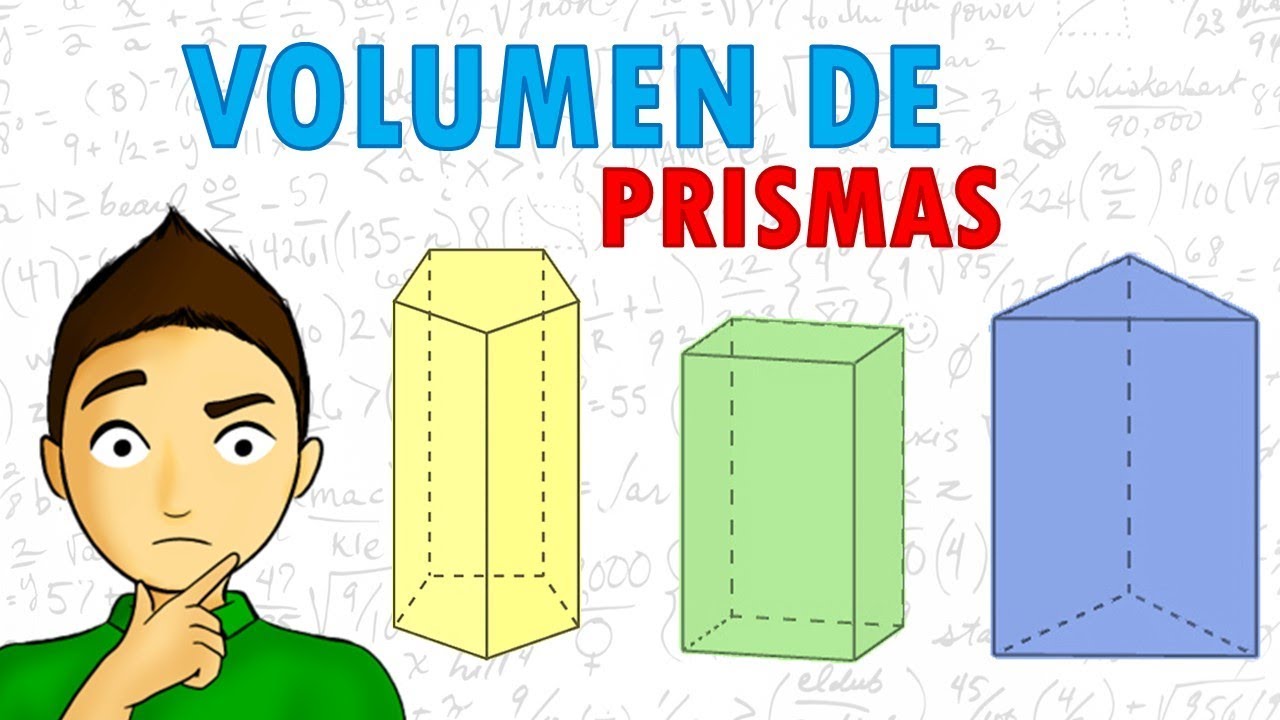 como sacar el area y volumen de un prisma