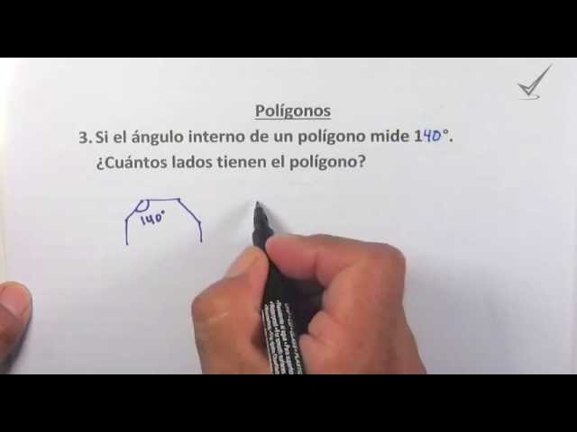 como sacar el numero de lados de un poligono