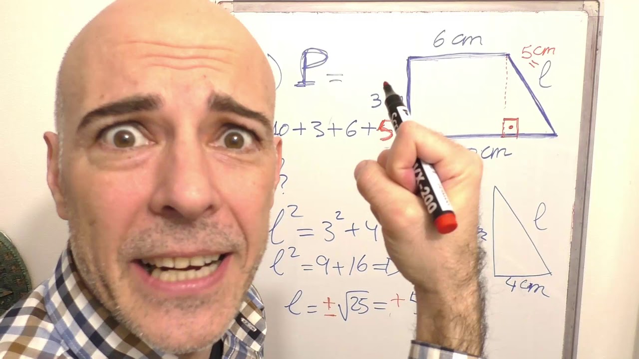 como sacar el perimetro de un trapecio rectangulo