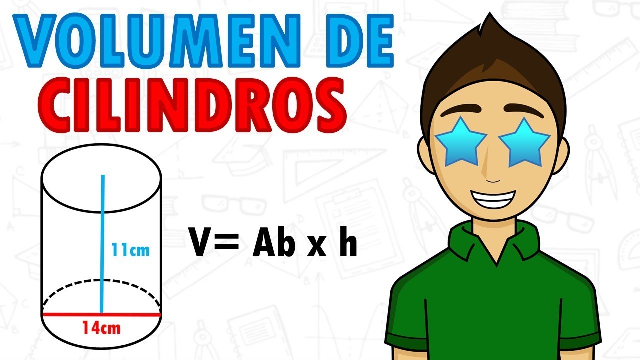 como sacar el volumen y el area de un cilindro