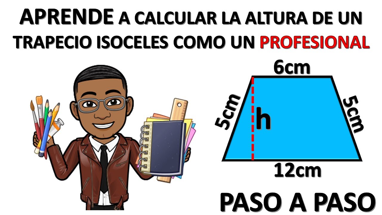 como sacar la altura de un trapecio