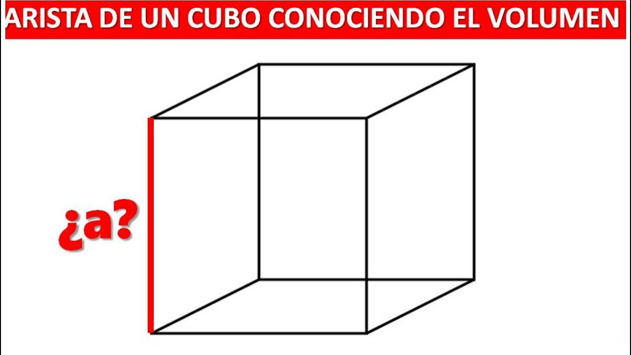 como sacar la arista de un cubo