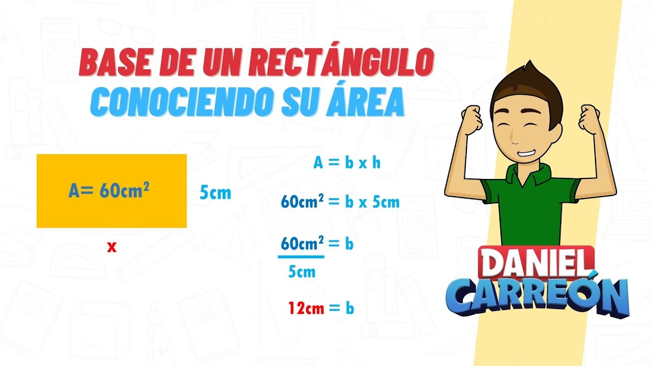 como sacar la base de un rectangulo