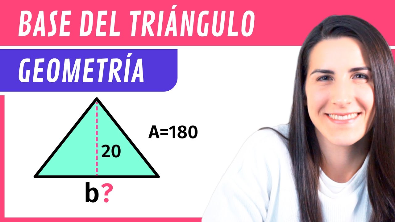 como sacar la base de un triangulo