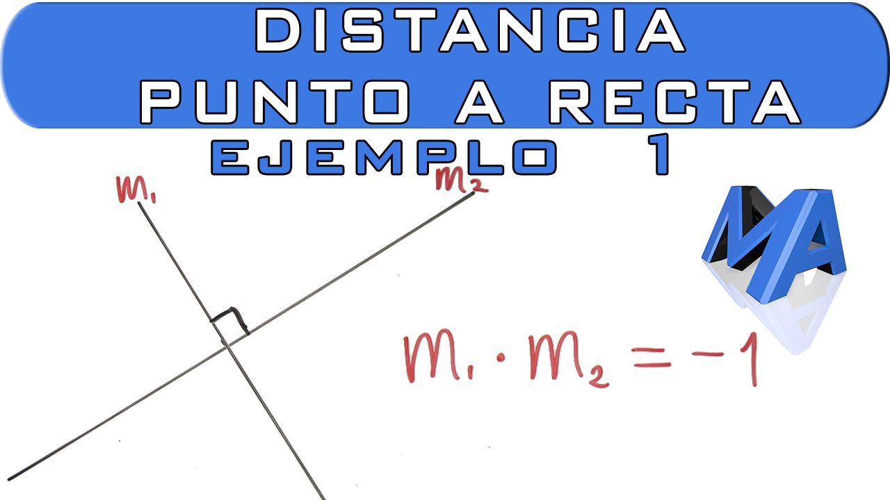 como sacar la distancia de un punto a una recta