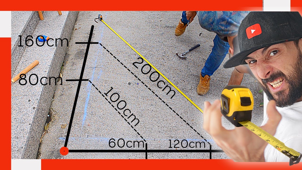 como sacar una escuadra de 90 grados