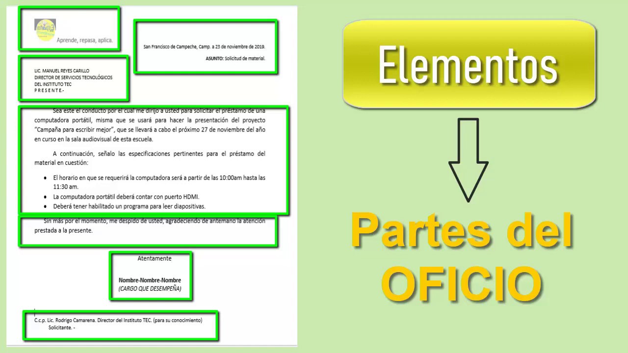 como se hace un oficio dirigido a dos personas