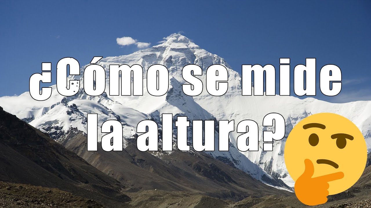 como se mide la altura de la superficie del relieve